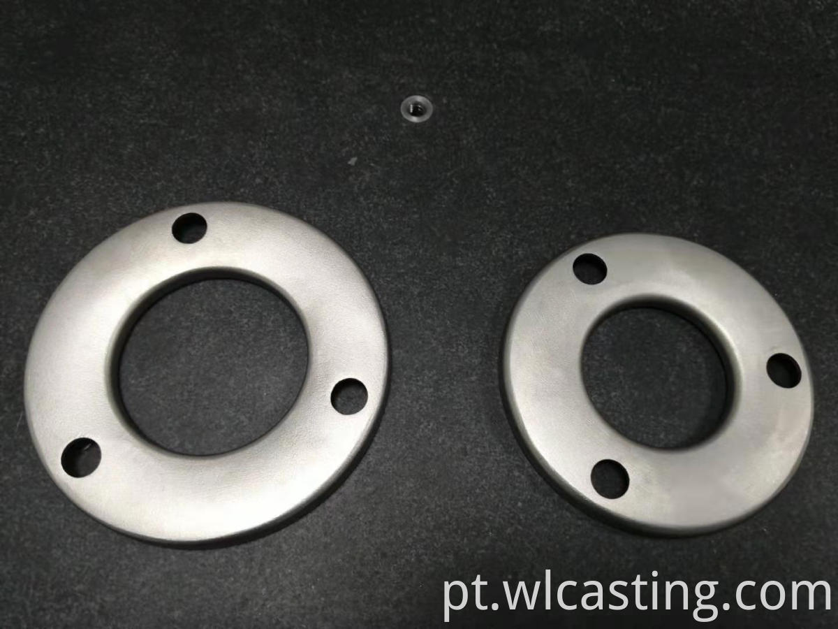 investment casting foundry flange plate cnc machining thread hole